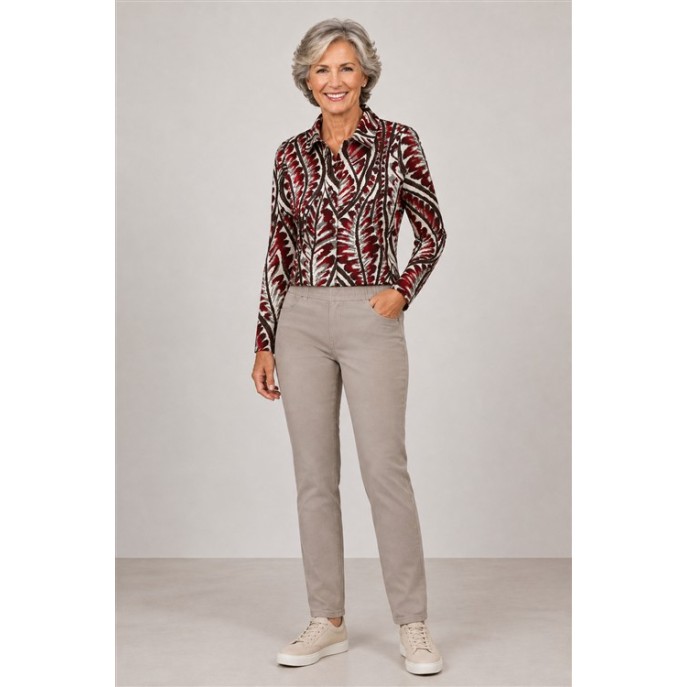 Barbara Lebek blouse 15892062 Bordeaux print Barbara Lebek blouse 15892062 Bordeaux print